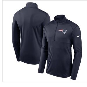 New England Patriots Nike Fan Gear Element Performance Half-Zip Pullover Jacket